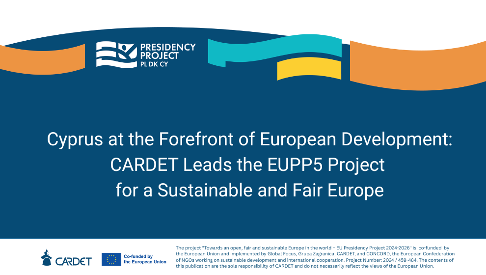 Eu presidency — CARDET Takes Lead as National Coordinator for EU Presidency Project Ahead of 2026